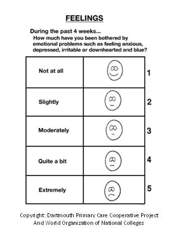 Coop Wonca Functional Health Assessment Charts